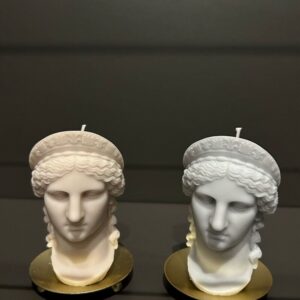 Statua Dea Greca in cera di soia h10cm